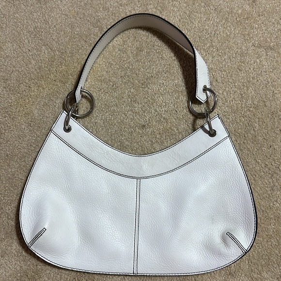 Banana Republic White Leather Shoulder Bag - Picture 2 of 9
